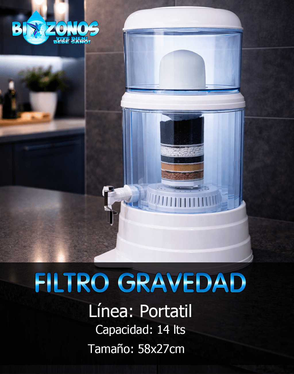 Equipo de purificación de gravedad